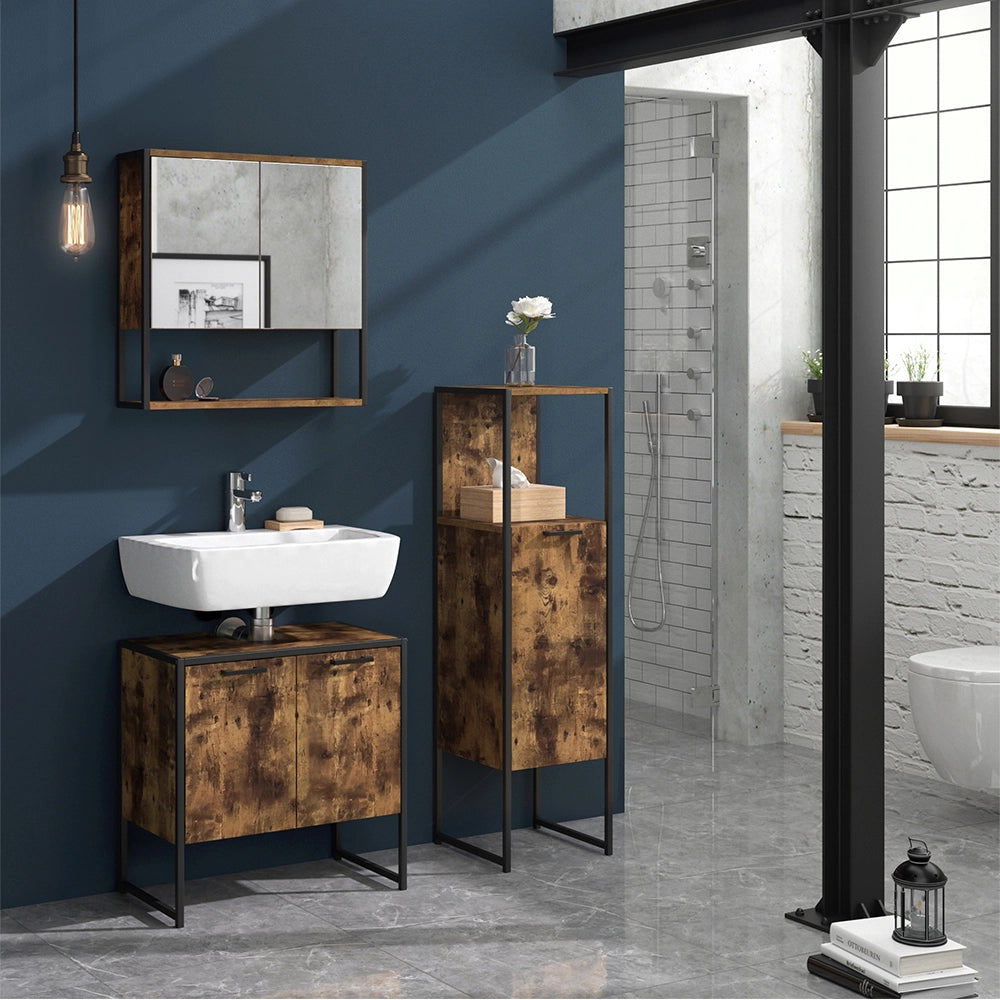 Vicco Mobiletto bagno Legno antico 33 x 120.4 cm