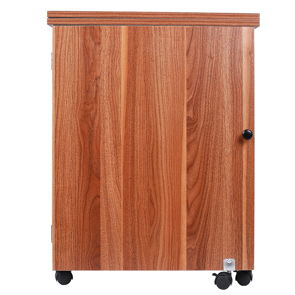 Mobiletto per Macchina da Cucire Tavolo Cucito Pieghevole Multiuso Legno Ciliegio