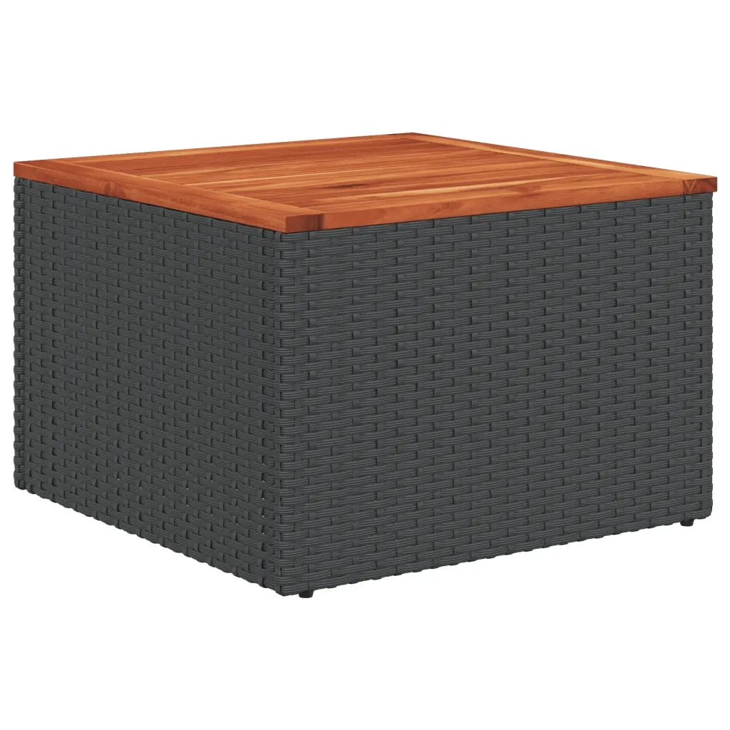 Set Divani da Giardino con Cuscini 7pz Nero Polyrattan 3224571