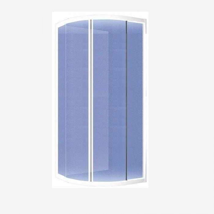 Box doccia pannelli acrilico - Semicircolare - Misura: 75 x 75 x 185h - RAGGIO 38 cm
