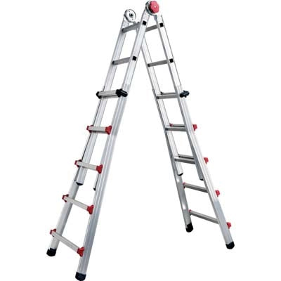 SCALA TELESCOPICA PROFI AUTO SICOS  ALLUMINIO H.CM 139/498 PIOLI 5+5