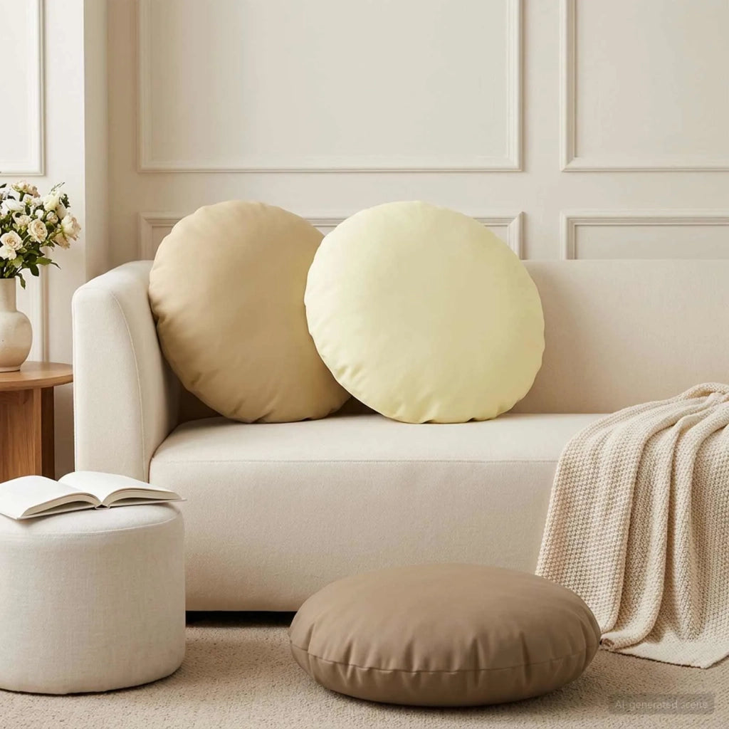 Cuscino con cuscino HEERLEN 6 pz Beige Poliestere 929470