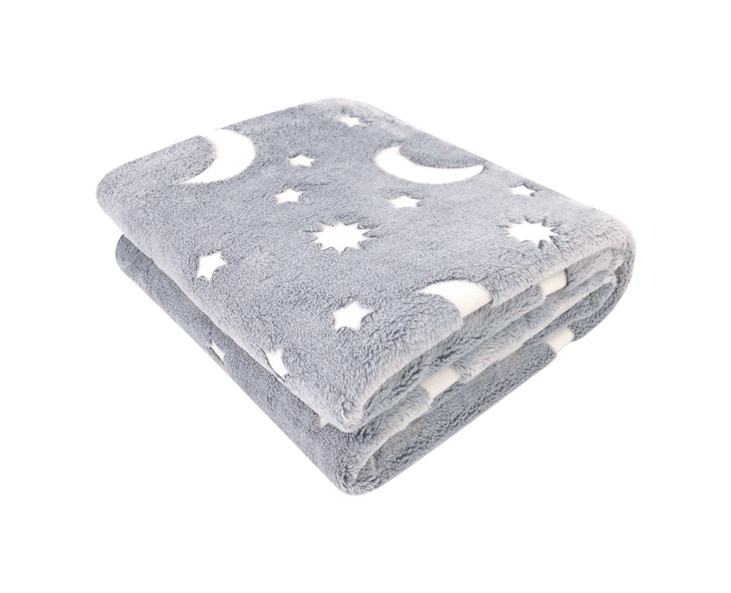 Coperta Magica Night Glow Si Illumina Al Buio Plaid Pile Morbida Calda 240Gr/Mq Flanella Di Microfibra Letto Copertina Divano  - Dis 1 - Plaid 127x152 cm