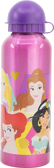 Borraccia per bambine in alluminio Principesse 530 ml