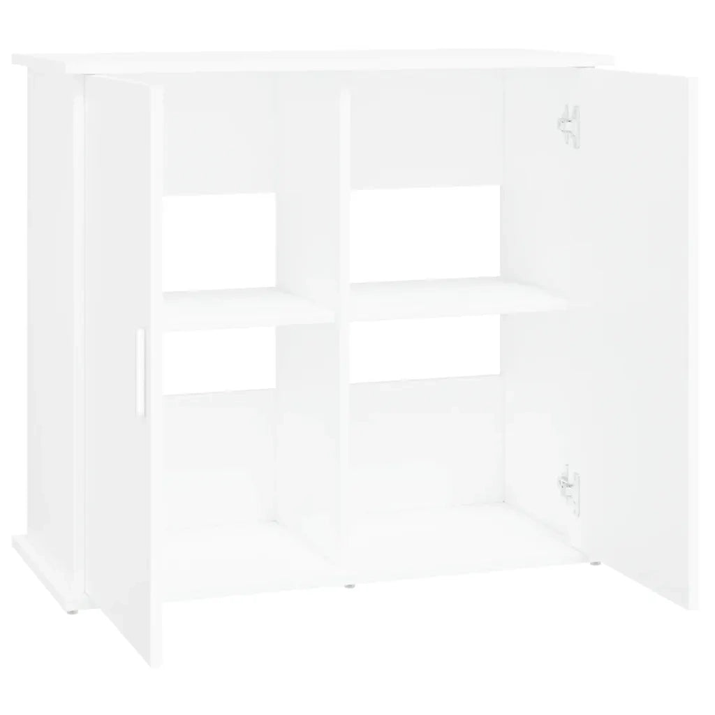 Supporto per Acquario Bianco 81x36x73 cm in Legno Multistrato 833623