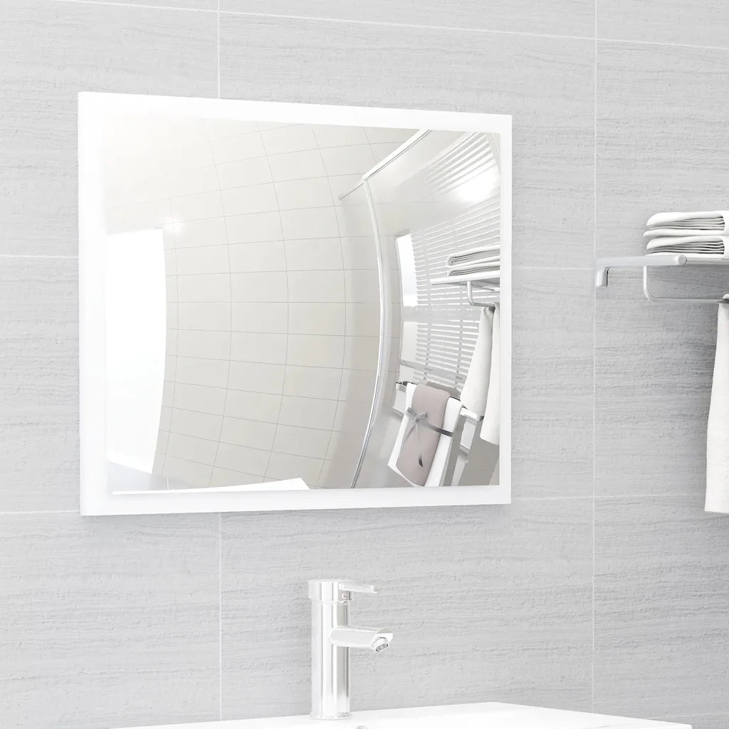 Set Mobili da Bagno 2 pz Bianco in Legno Multistrato 804872