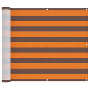 Schermo da balcone | Paravento da Balcone Arancione e Marrone 100 x 1000 cm