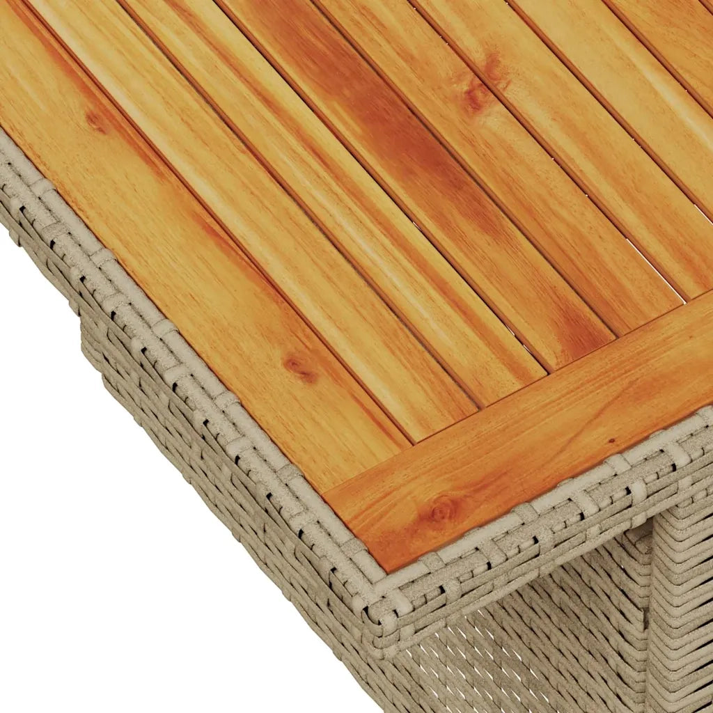 Set Divani da Giardino 7 pz con Cuscini Beige in Polyrattan 3326894