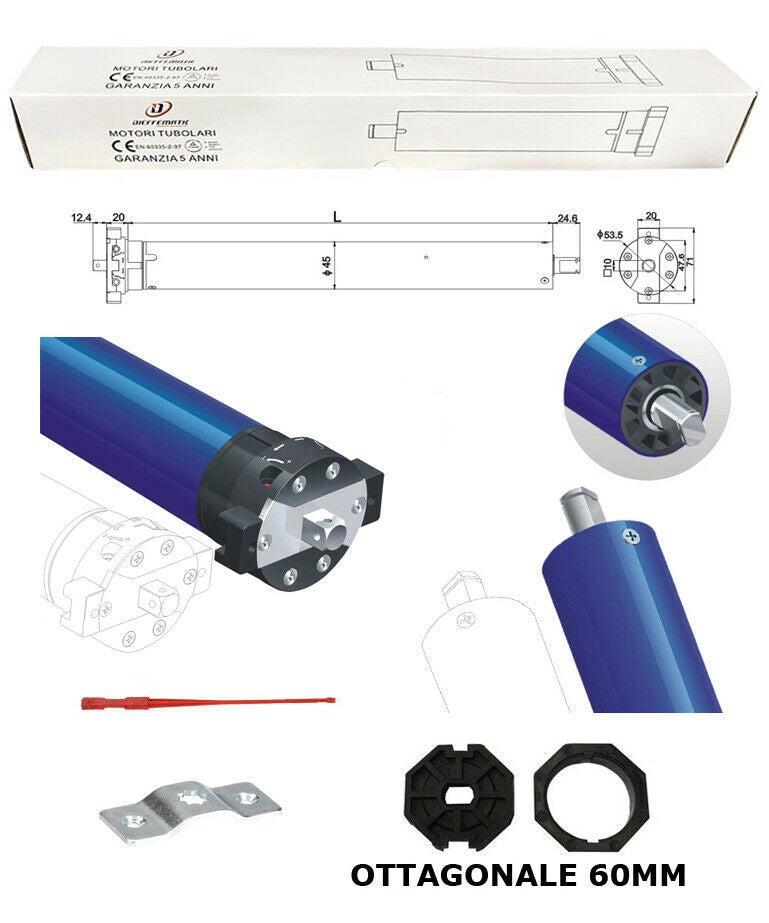 MOTORE PER TAPPARELLA 100 KG 50NM COMPATIBILE CON CAME APRIMATIC 230V 220V