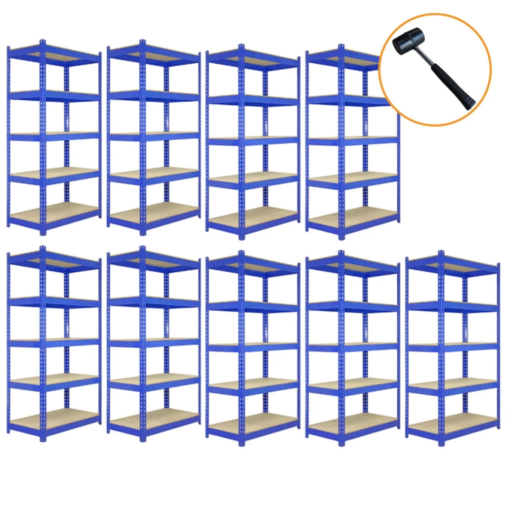 Scaffali da Garage T-Rax ad Incastro Scaffalature da Officina Magazzino - Blu