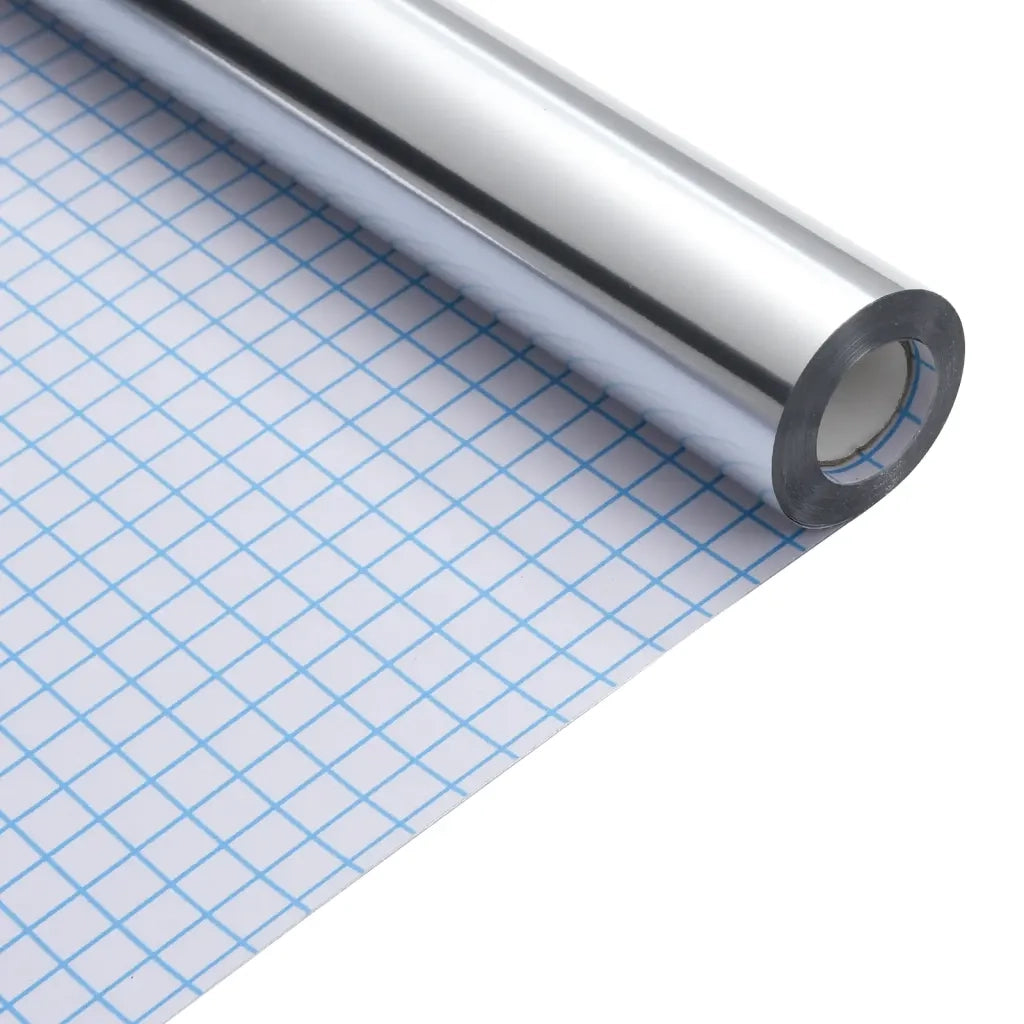 Adesivi per Mobili Autoadesivi Argento 90x500 cm in PET 3206490