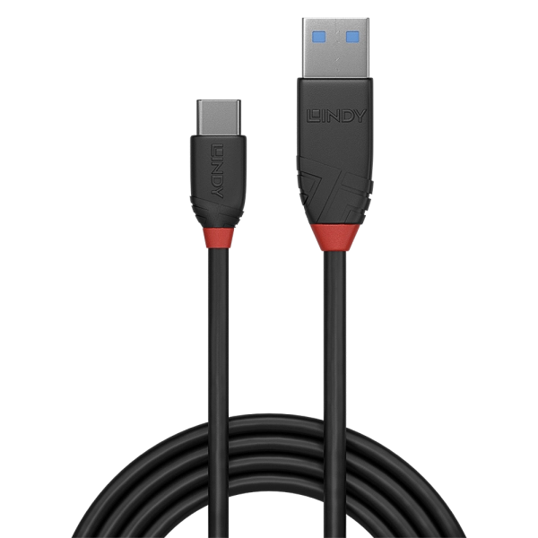 LINDY CAVO USB 3.1 TIPO C/A BLACK LINE, 1.5M