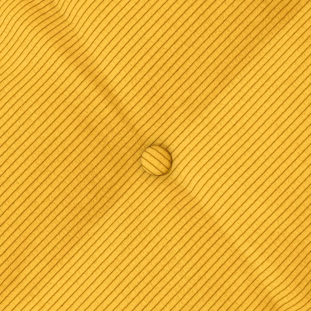 Cuscino per Schiena Giallo Chiaro 200 x 50 cm Tessuto in Cords 42015000