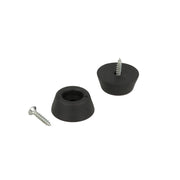 Paracolpi fermaporta con foro e viti Ã˜ 24 mm. 8 pz.