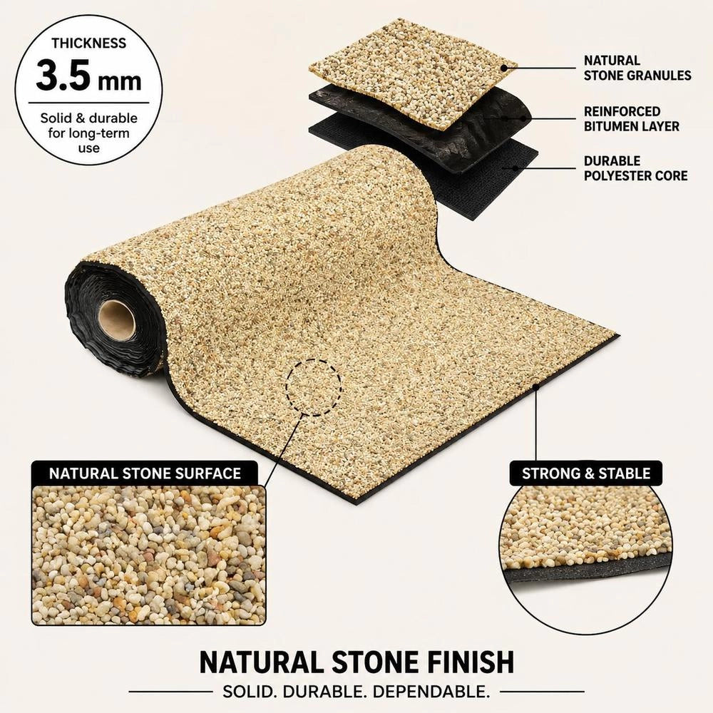 Stone Foil Natural Sand 1000x60 Cm