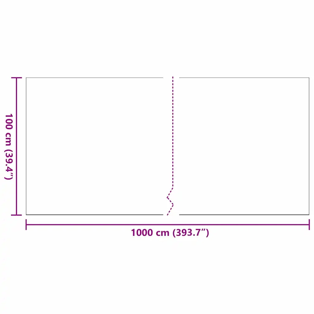 Erba artificiale 1000 x 100 x 4 cm PP e PE 42006443