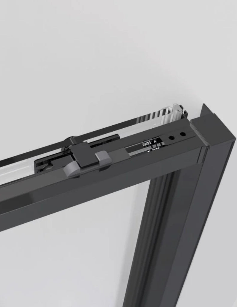 Box doccia ingresso angolare 2+2 ABANTE (TWENTY) 95x75 cm Nero