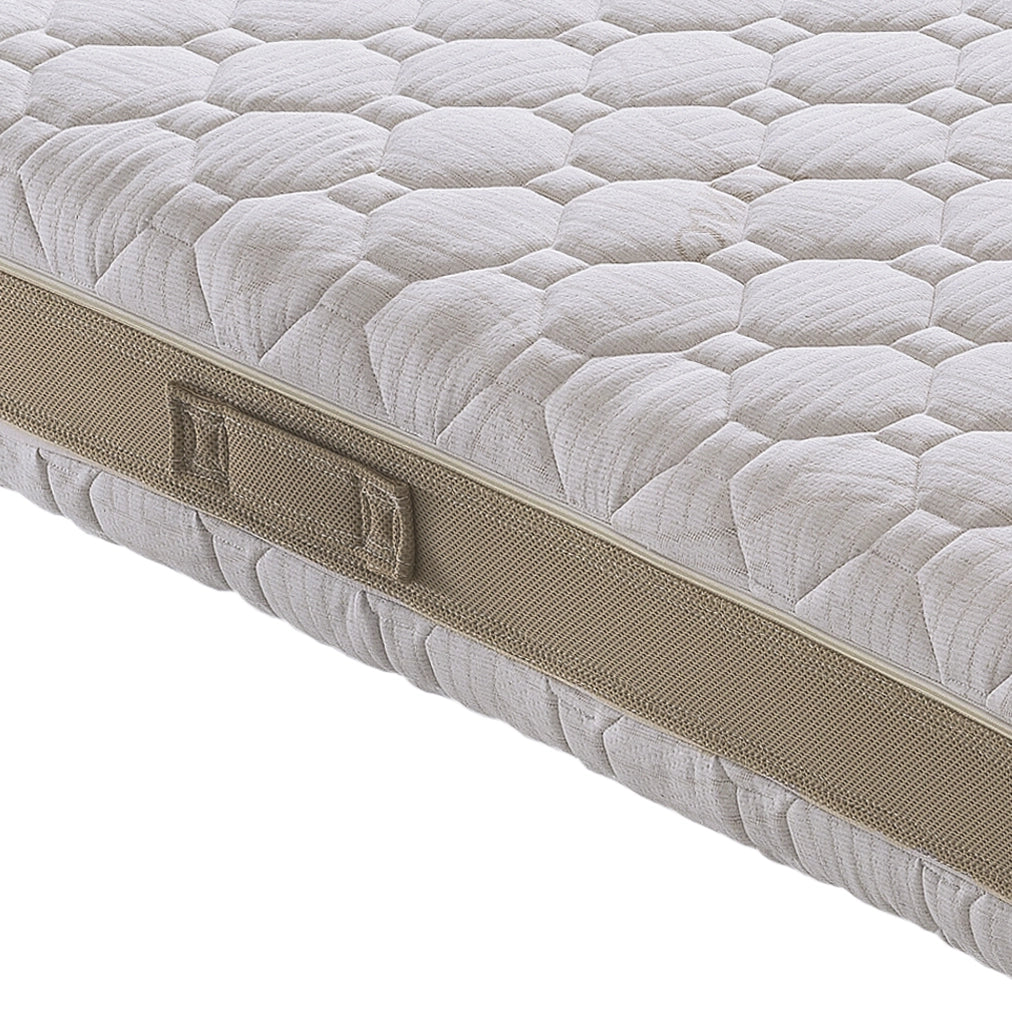 Materasso Matrimoniale 200x200 in memory foam, 3 strati, rivestimento sfoderabile, 5 cm di memory foam, 7 zone di comfort