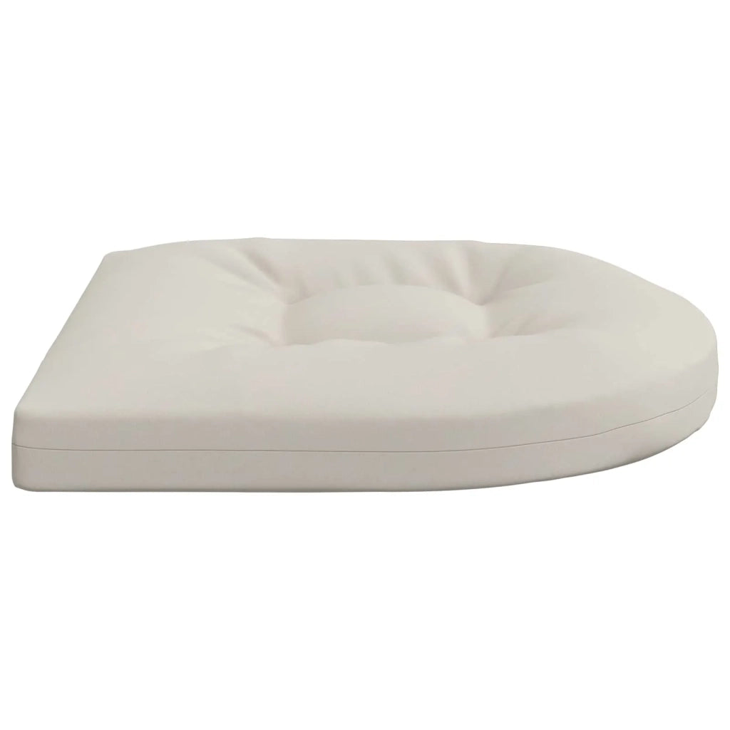 Cuscini per Sedia in 4 Pezzi 4 pz 100% Poliestere Bianco 945284