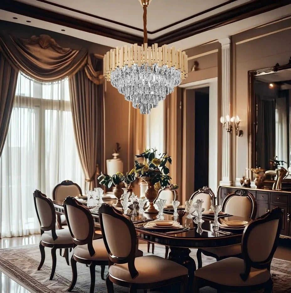 Lampada Cristal G050-cp 50cm Gold