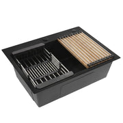 Lavello In Acciaio Con Set Di Accessori 3 Pz. Rea Liam Black
