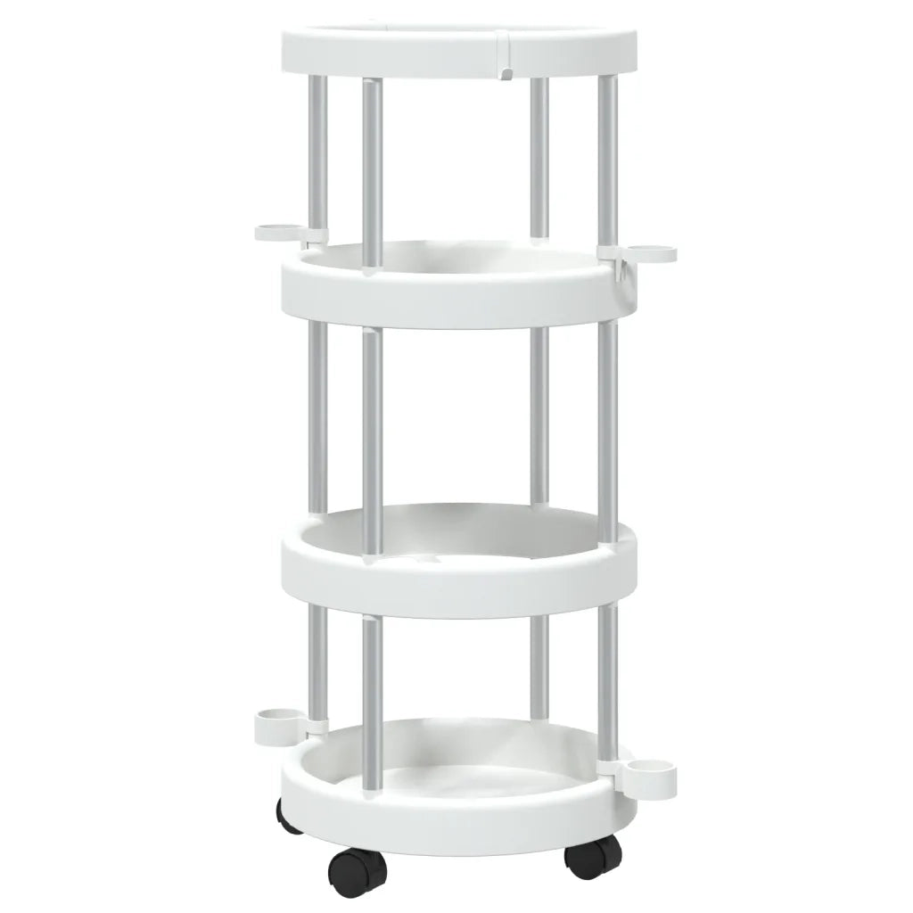 Carrello per la Pulizia con Cesti di Stoccaggio in Alluminio 344379