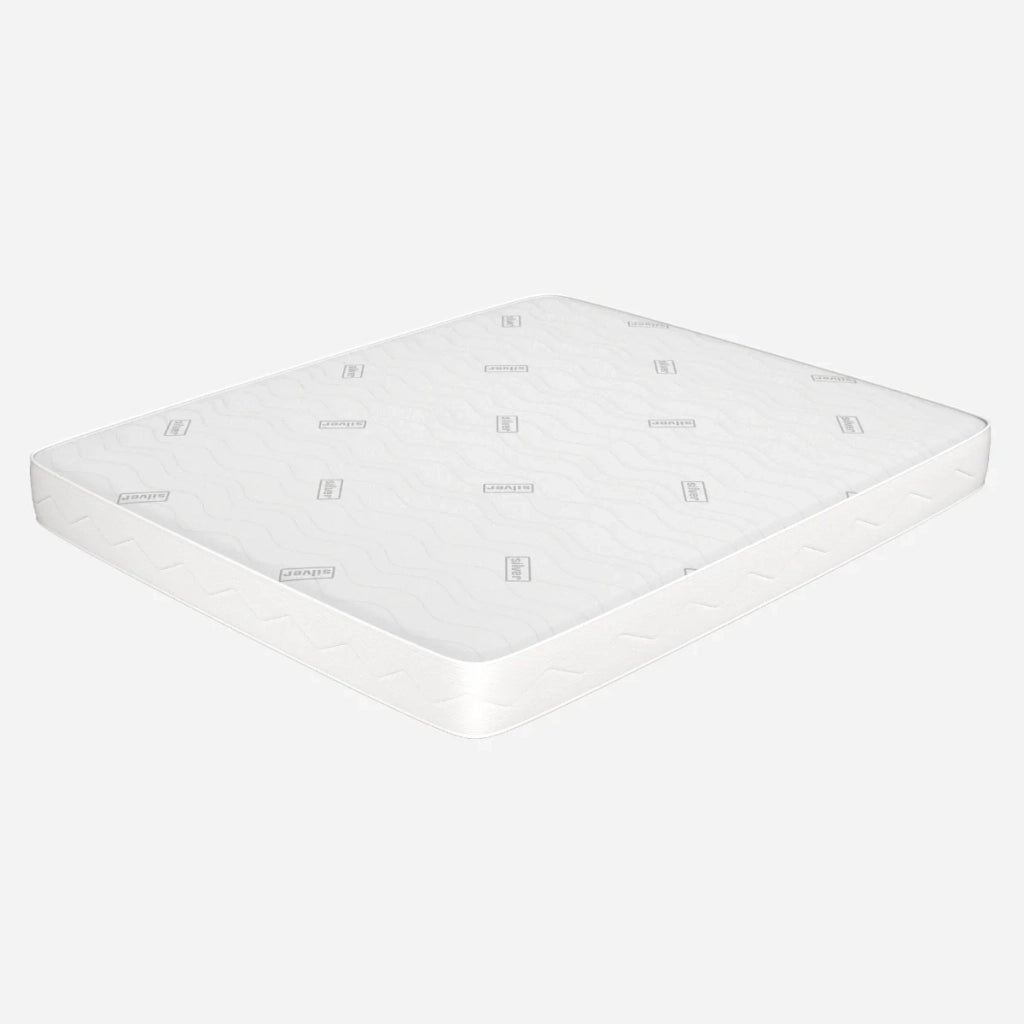 Materasso 80x160 Alto 16 cm per lettino montessoriano - Waterfoam, Rivestimento Silver | Levante