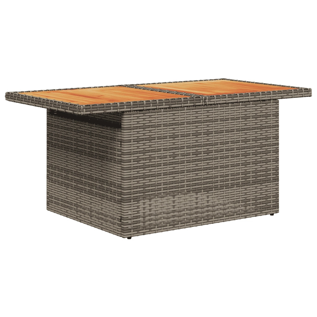 Set Divano da Giardino 8 pz con Cuscini Grigio in Polyrattan 3272754