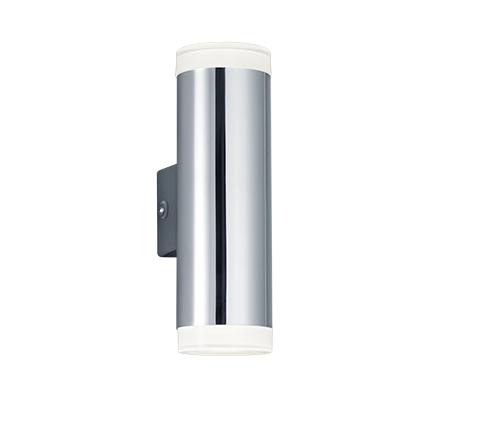 Applique Led Bagno Bi-emissione Luce Cromo Diffusore Bianco Ray GD Trio