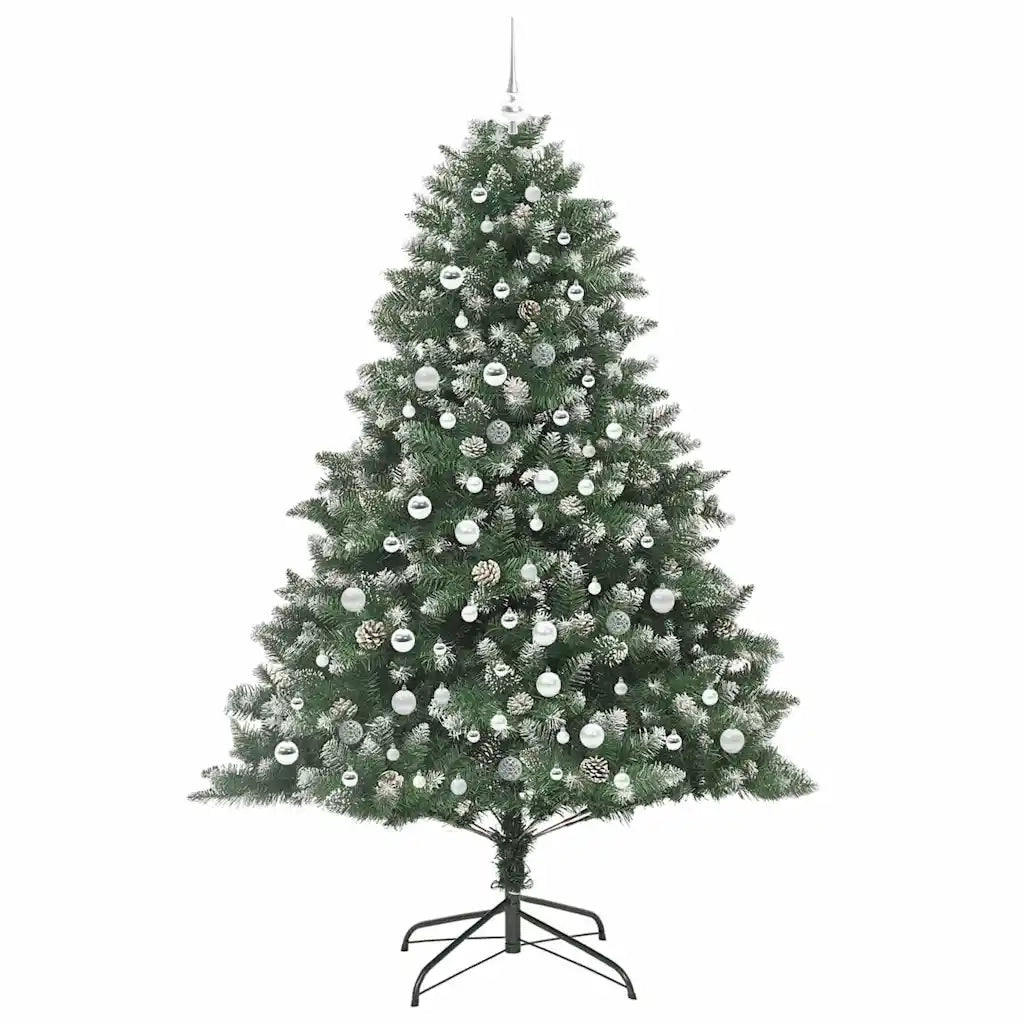 Albero di Natale artificiale con 300 LED Verde 210 cm