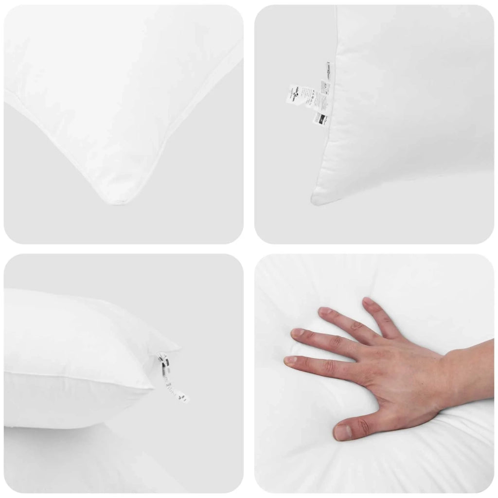 Set di Piumoni con cuscino 2 pcs Bianco Microfibra 3376861