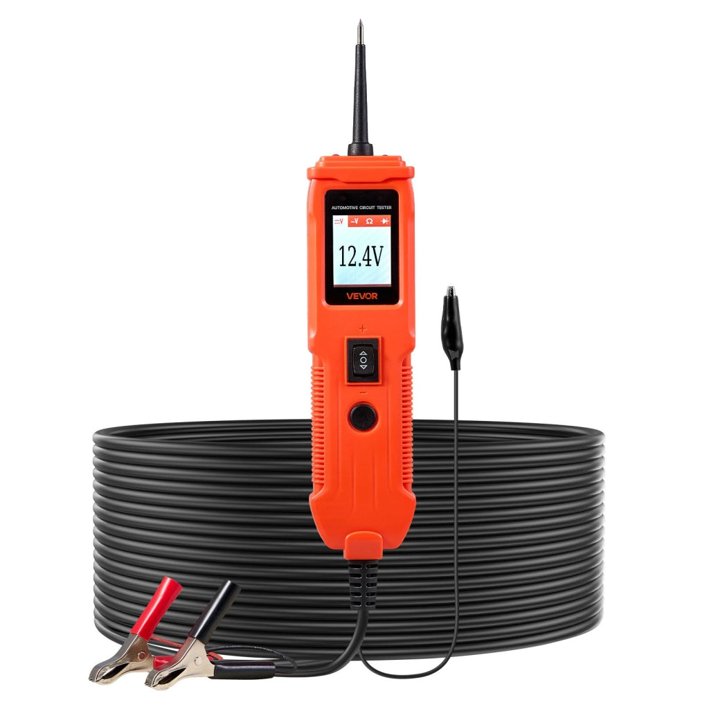 SVM05 Tester Elettrico per Circuiti Automobilistici, ABS Arancione, Professionale, Tensione CC 8-35 V, Cavo 4 m, per Officina