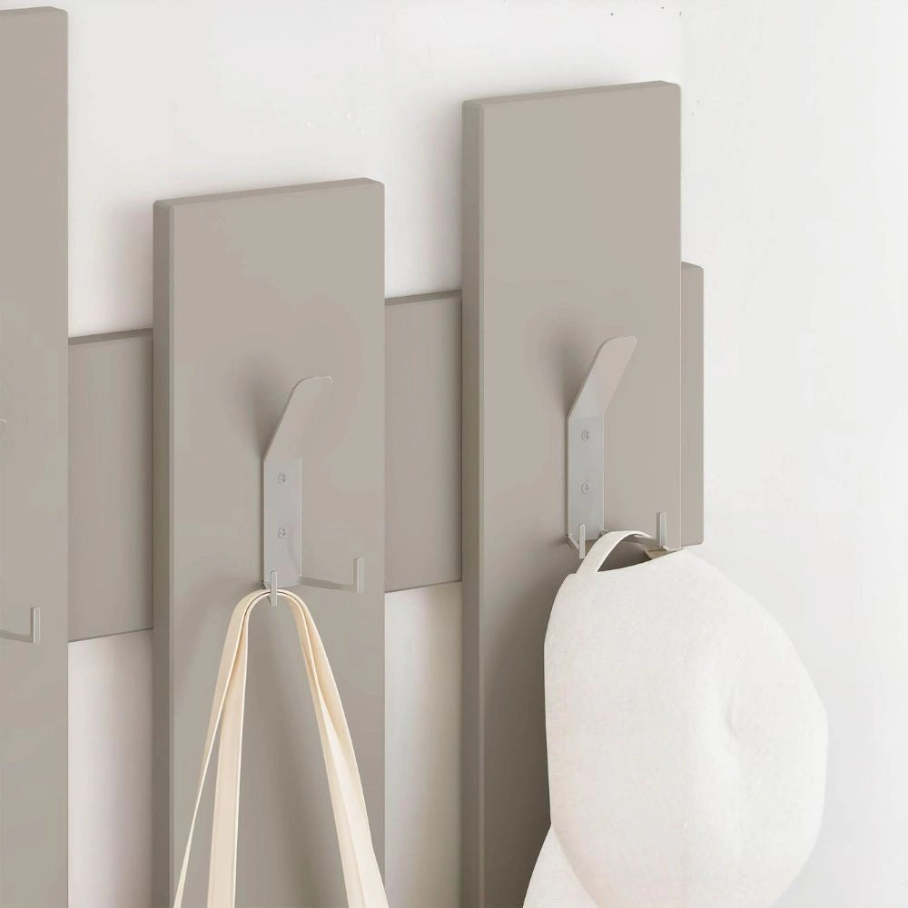 Appendiabiti a muro Wave 8 ganci colore cashmere