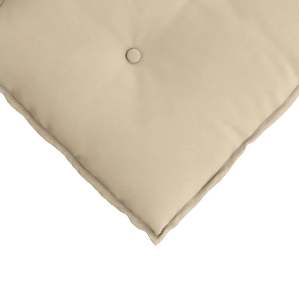 Cuscino per Schiena Crema 60 x 50 cm Tessuto in Microfibra 42014691