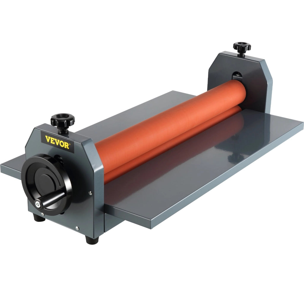 Laminatrice a Freddo Manuale 750 mm Plastificatrice a Rulli in Silicone Telaio in Ferro Robusta e Regolabile per Fai da Te
