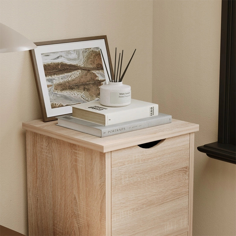 Armadio a colonna con cassetti rustico rovere comò verticale stretto capiente loft