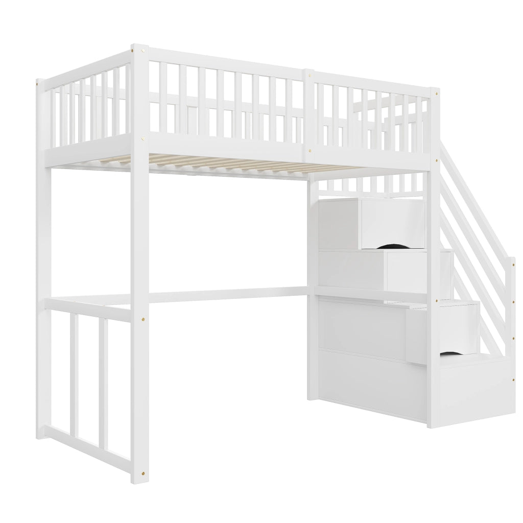 letto a castello legno bianco 97 x 252 cm