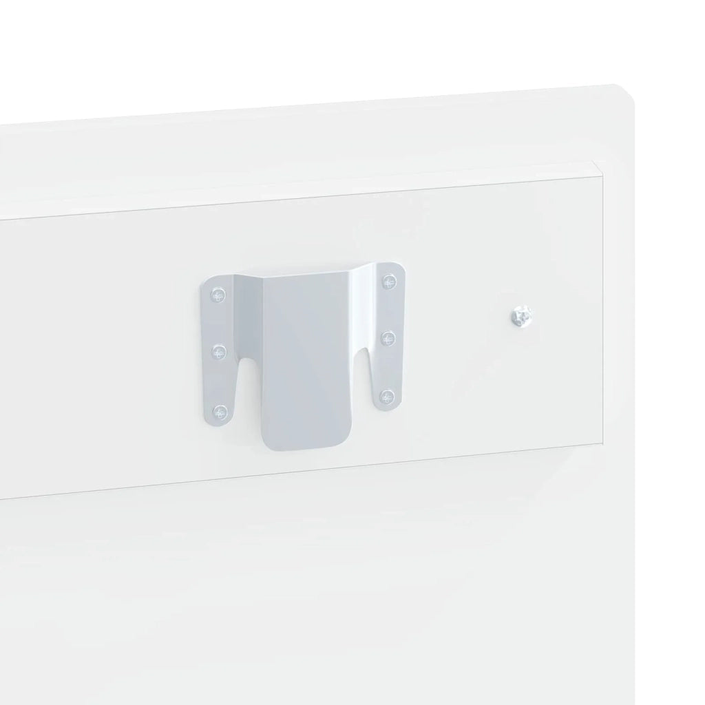 Testiera da Muro BREDA Bianco Legno ingegnerizzato 897635