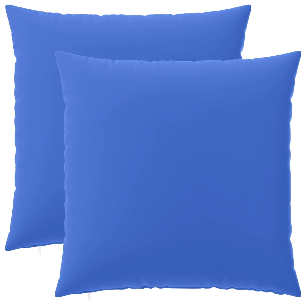 Cuscino con cuscino HEERLEN 2 pz Blu Reale Poliestere 928256