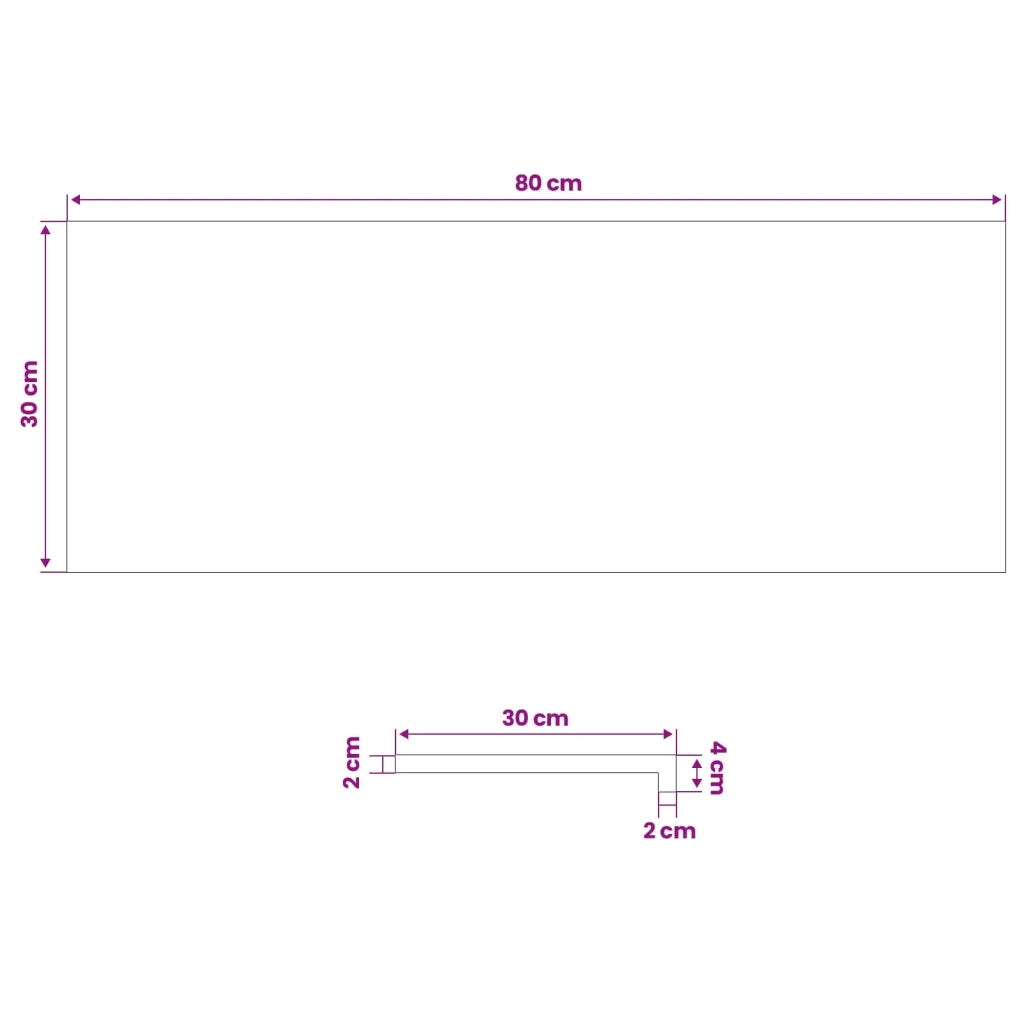 Gradini per Scale 12 pz 80 x 30 x 2 cm Bianco 3449412