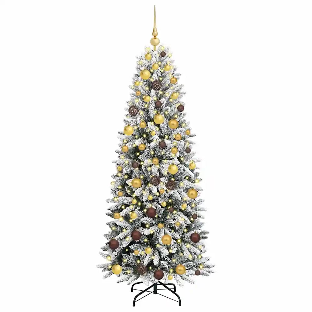Albero di Natale artificiale con 300 LED Bianco 180 cm