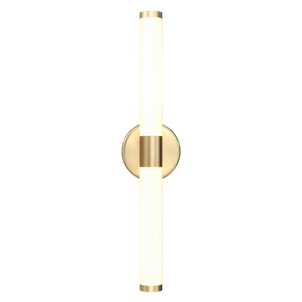 Applique Da Parete Moderno Axis Alluminio Oro Acrilico 1 Luce Led 10W