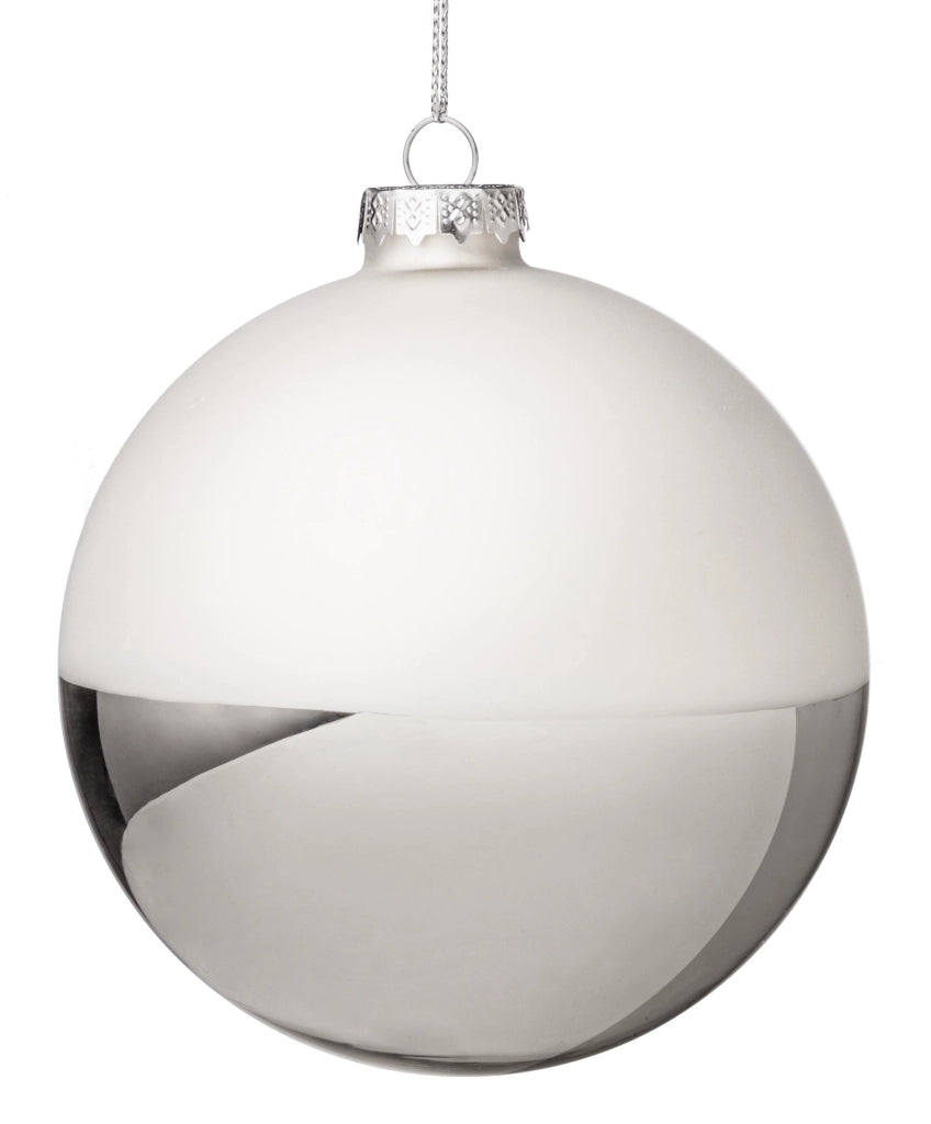 Sfera vetro charmant bianco