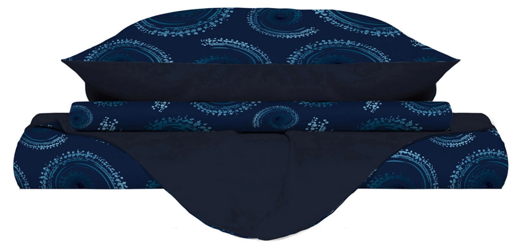 Copripiumino Singolo Double Face con Federe Stampato Vortex