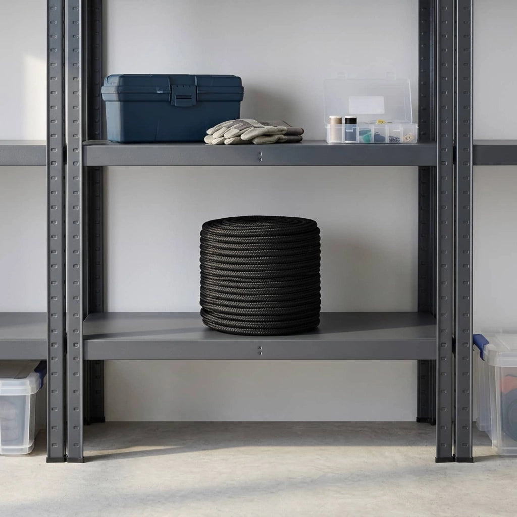 Corda multiuso 20 mm 25 m Nero Poliestere 3473386
