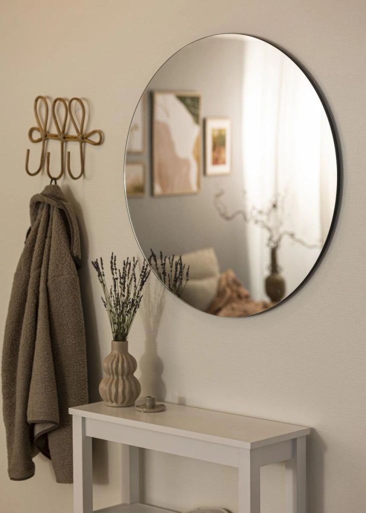 Specchio rotondo VALORA 80 cm - Design senza cornice per bagno e soggiorno