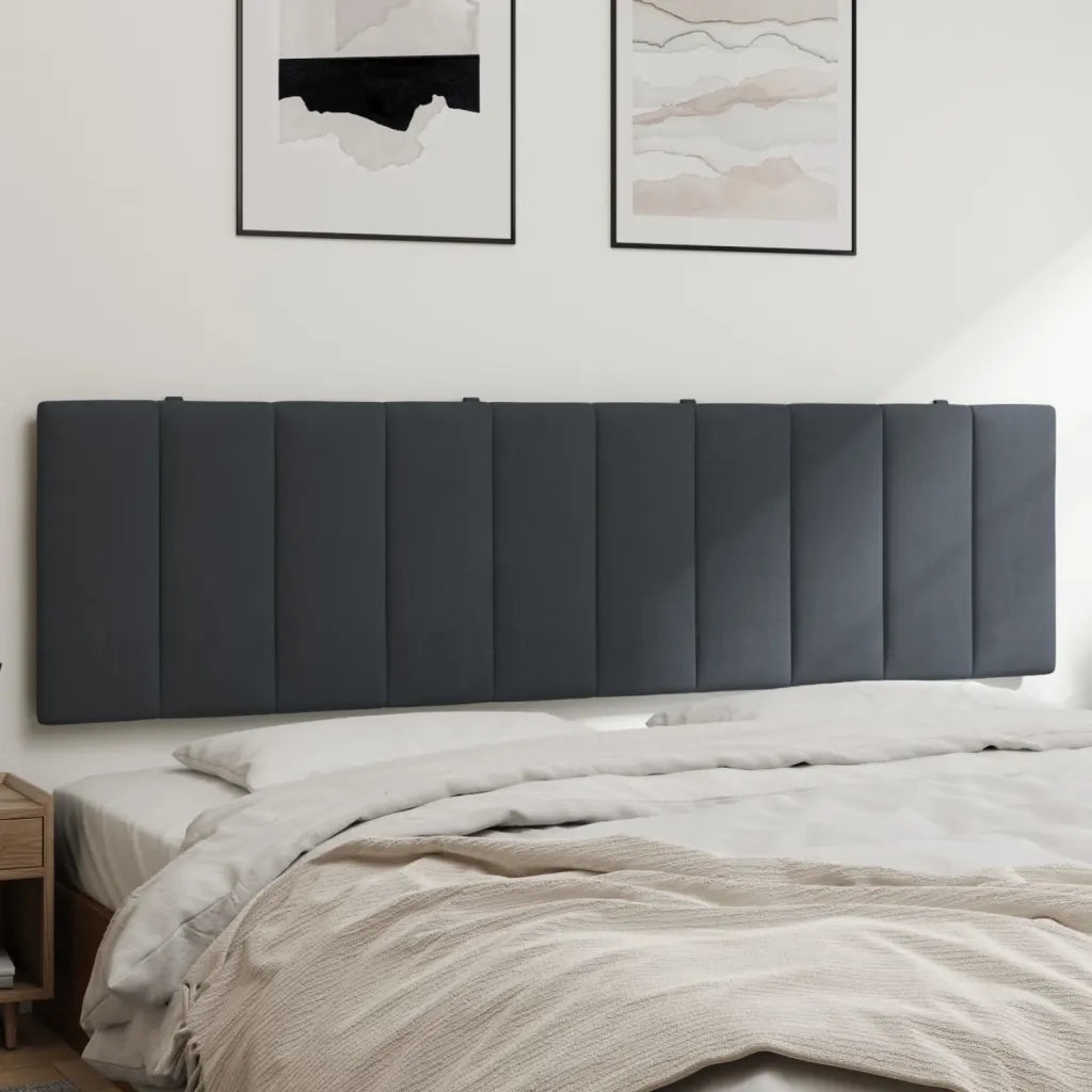 Cuscino Testiera Hanko Grigio Scuro 180 cm in Velluto 374682