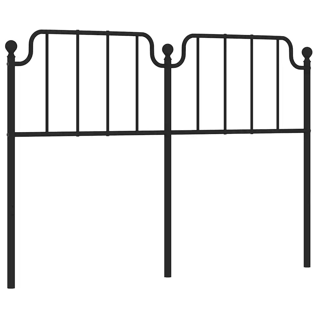 Testiera di Ricambio in Metallo Nero 150 cm 373921