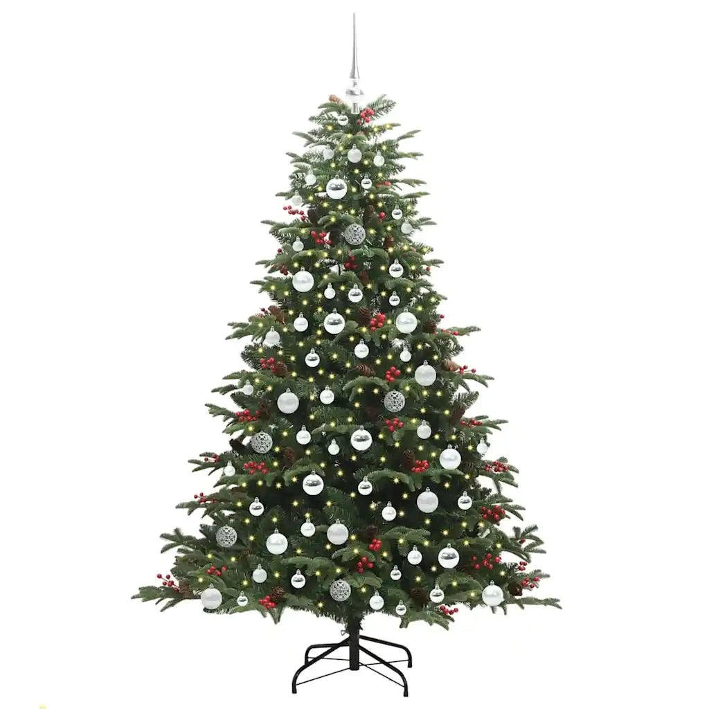Albero di Natale artificiale con 300 LED Verde 180 cm