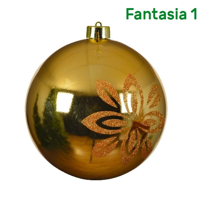 Palline di natale color oro Kaemingk 14 cm